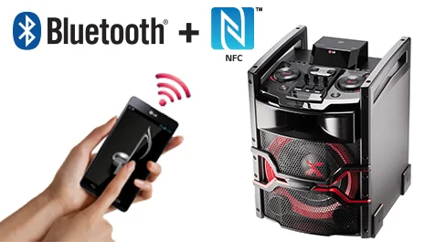 قابلیت بلوتوث و NFC در سیستم صوتی ال جی