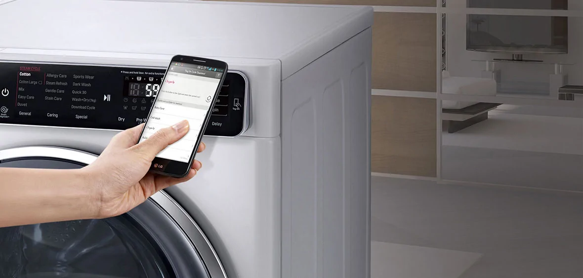 سیستم عیب یاب هوشمند در ماشین لباسشویی ال جی